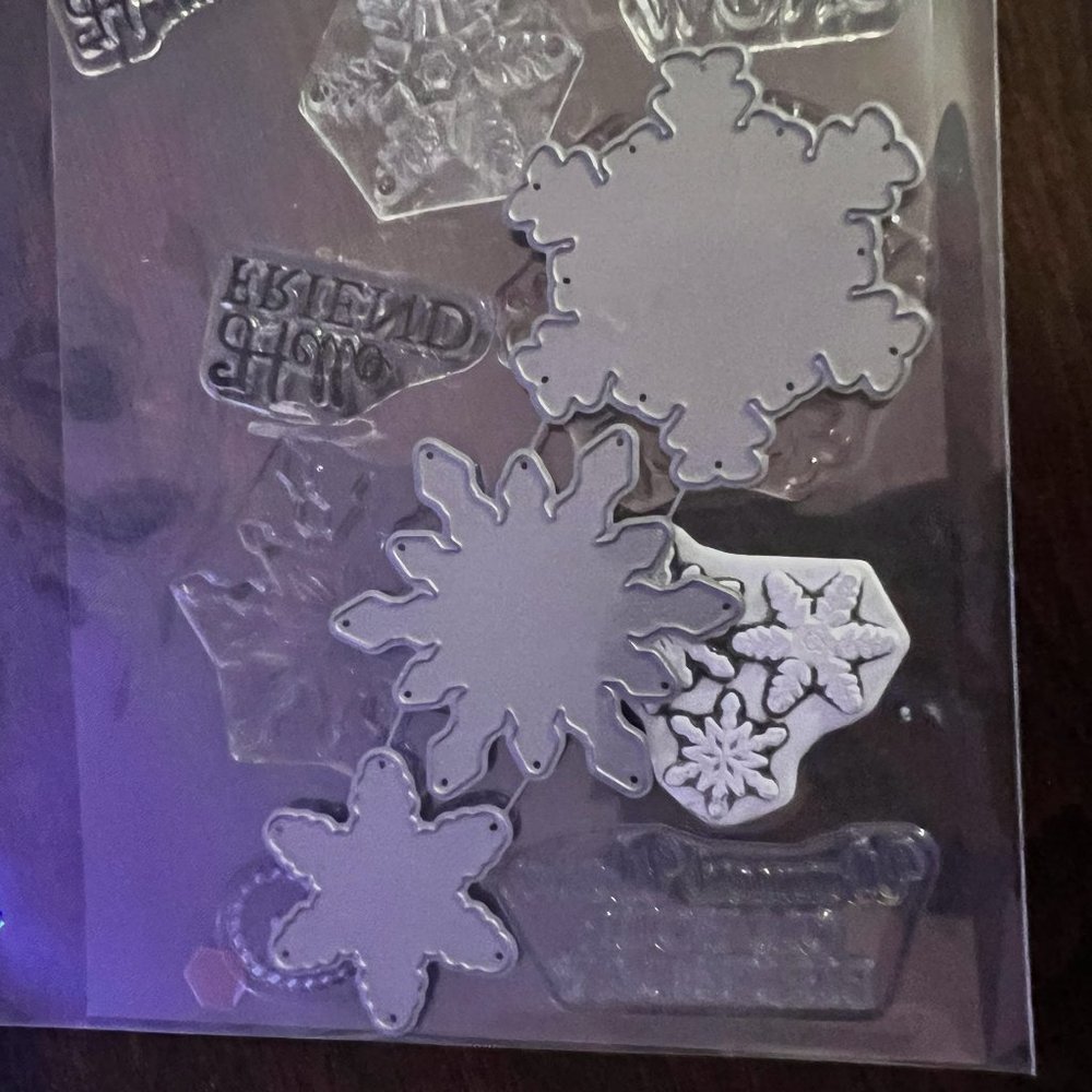 Snowflake Splendor Clear Acrylic Stamp Set - Picture 5 of 5